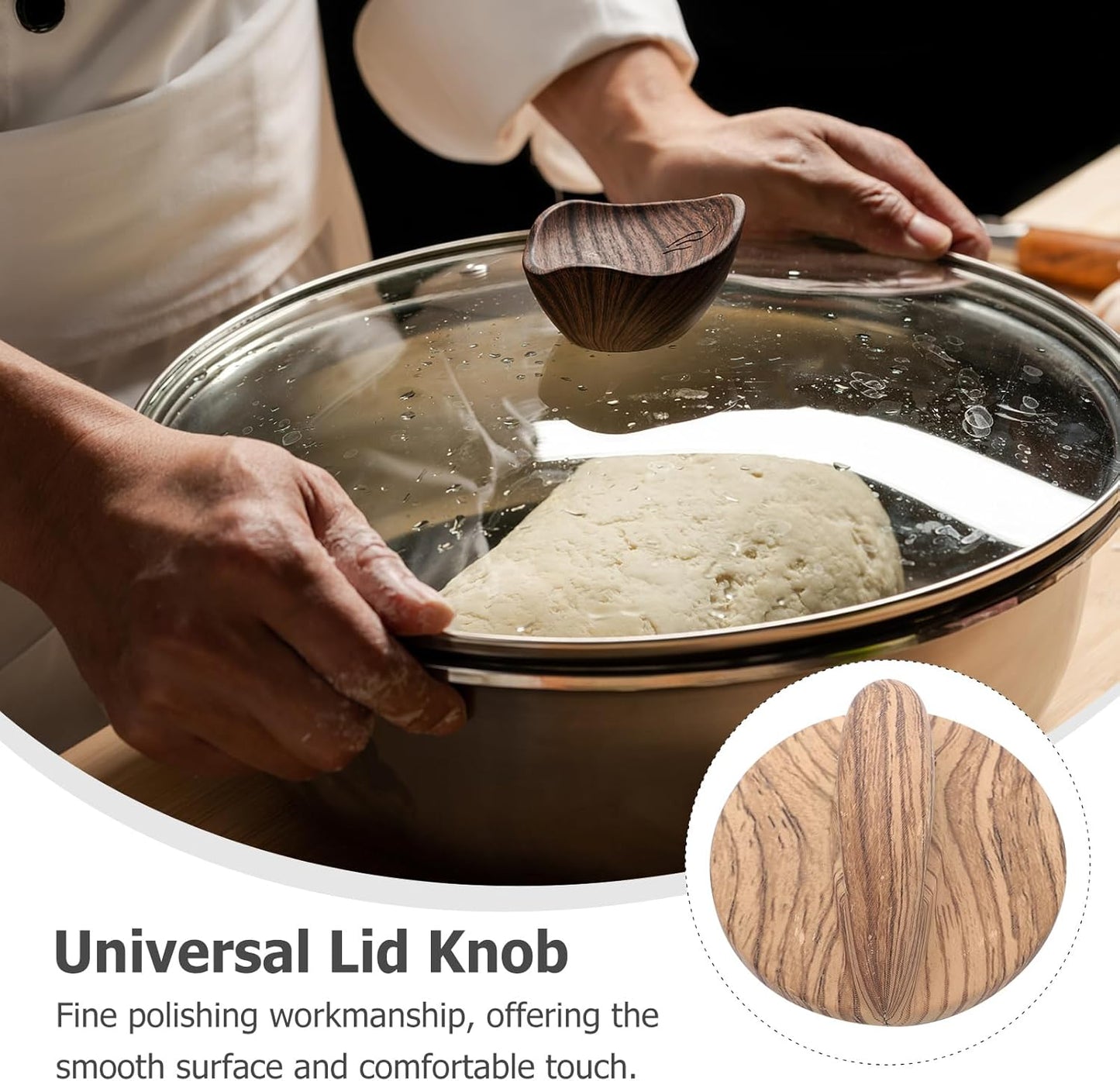 2pcs Lid Handle Soup Pot Accessory Pot Cover Handle Universal Lid Knob Cover Knob Replacement Frying Pan Accessory Steamer Holding Useful Kitchen Accessory