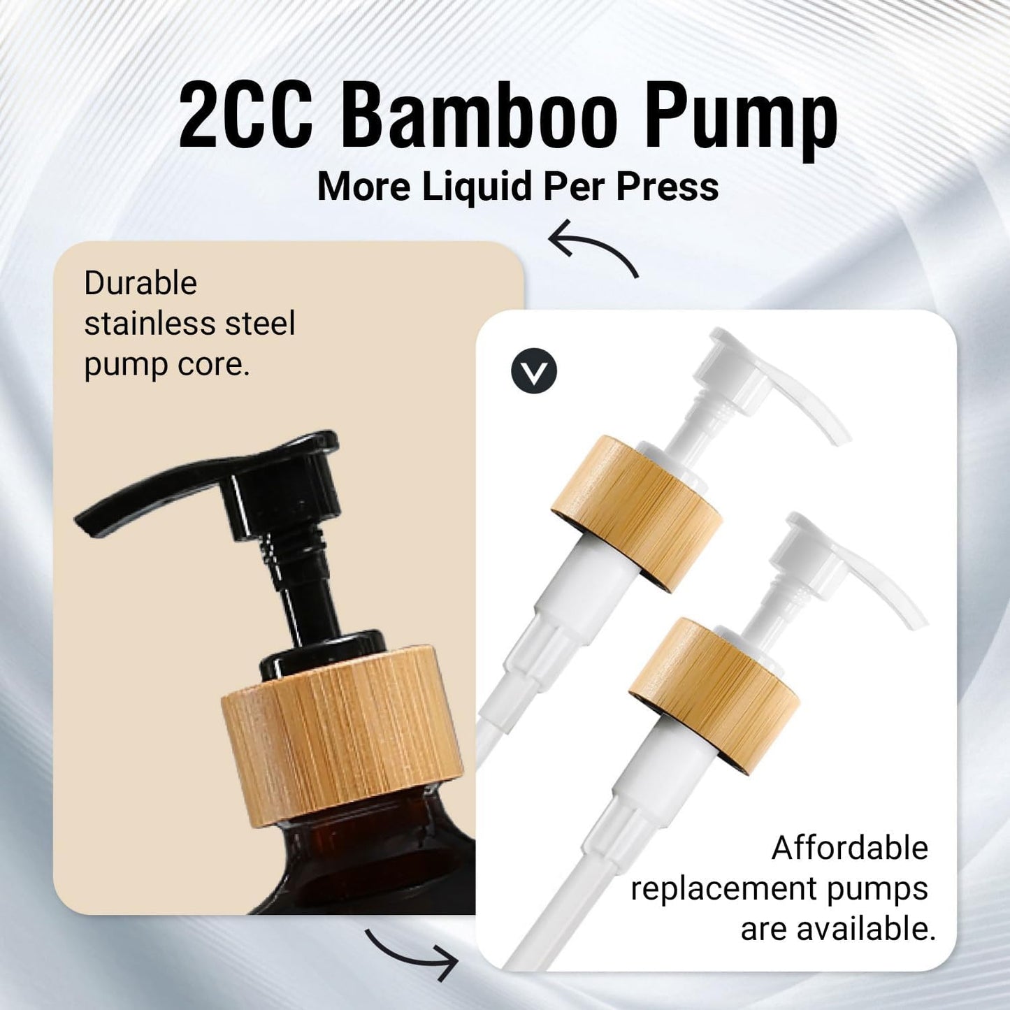 MOMEEMO Soap Dispenser Bathroom Set with Hand and Lotion Dispenser, Suitable for Bathroom Decor. (Black & White)