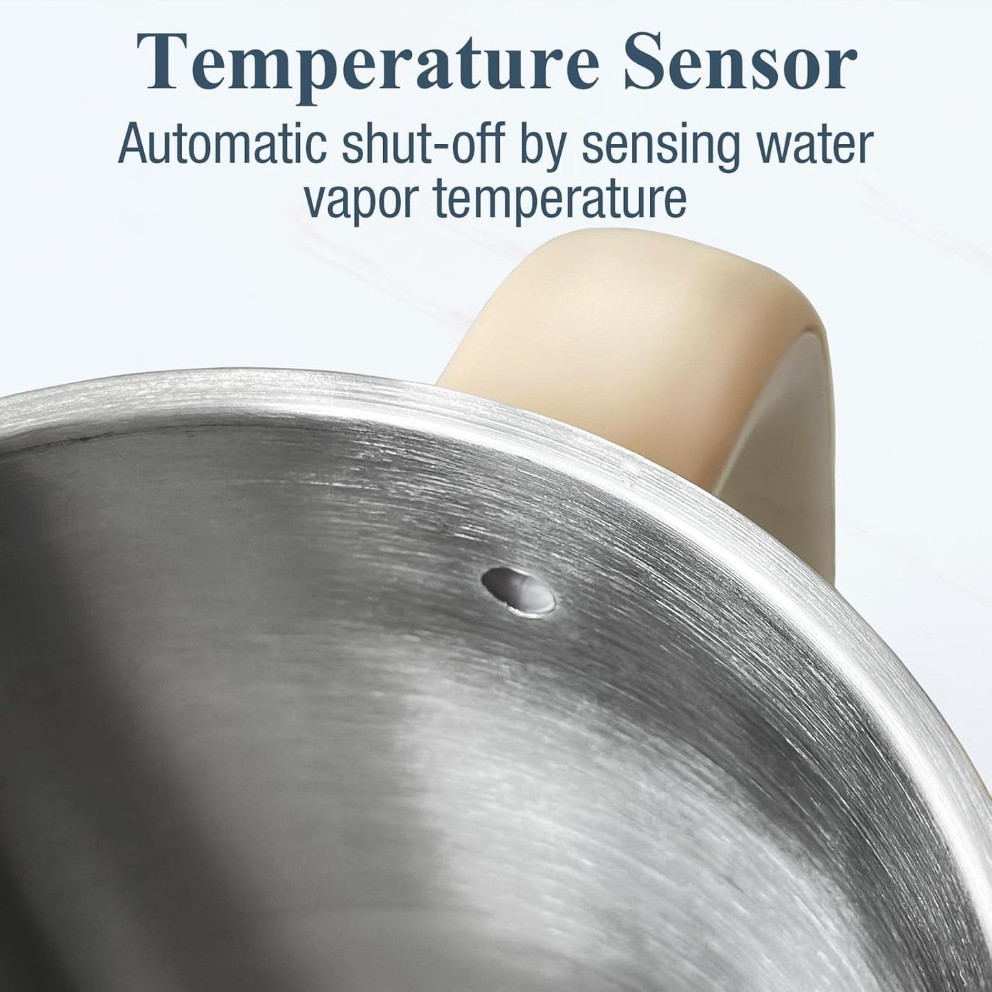 Nueve&Five 1.7L (57oz) Large Electric Kettle Perfect for 7+Cups of Tea and Coffee,2 quarts Double Wall Big Electric Tea Kettle,Auto Shut Off,1200W Hot Water Kettle Electric -Cream White