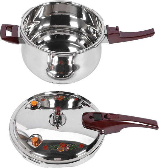 Stainless Steel Pressure Cooker 80KPA, Cookware Pressure Canner Rice Cooker with Safety Valve Devices, Compatible with Gas & Induction Cooker (11L)