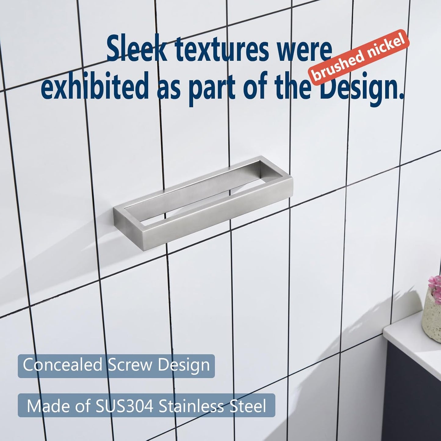 KOKOSIRI Towel Ring Brushed Nickel Hand Towel Hanger Holder 9-Inch Kitchen Rack Stainless Steel for Bathroom Hardware Wall Mount, 1 Pack B4008BR-L9