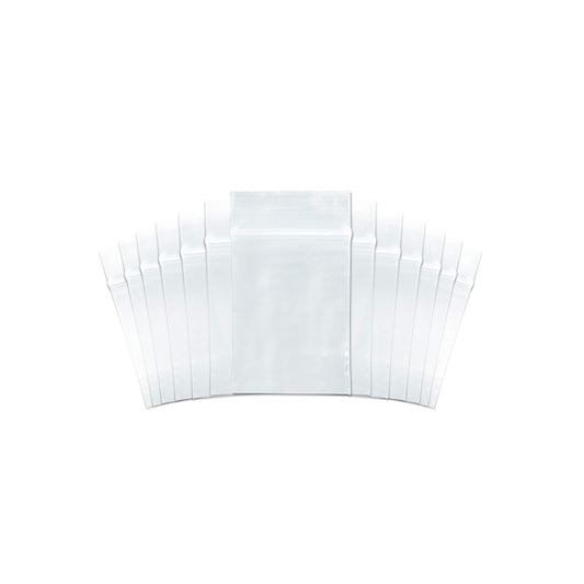 SNL Quality Zipper Lock Reclosable Clear Disposable Plastic Bags, Strong | 3" X 4" - 2 MIL - 1,000 Bags