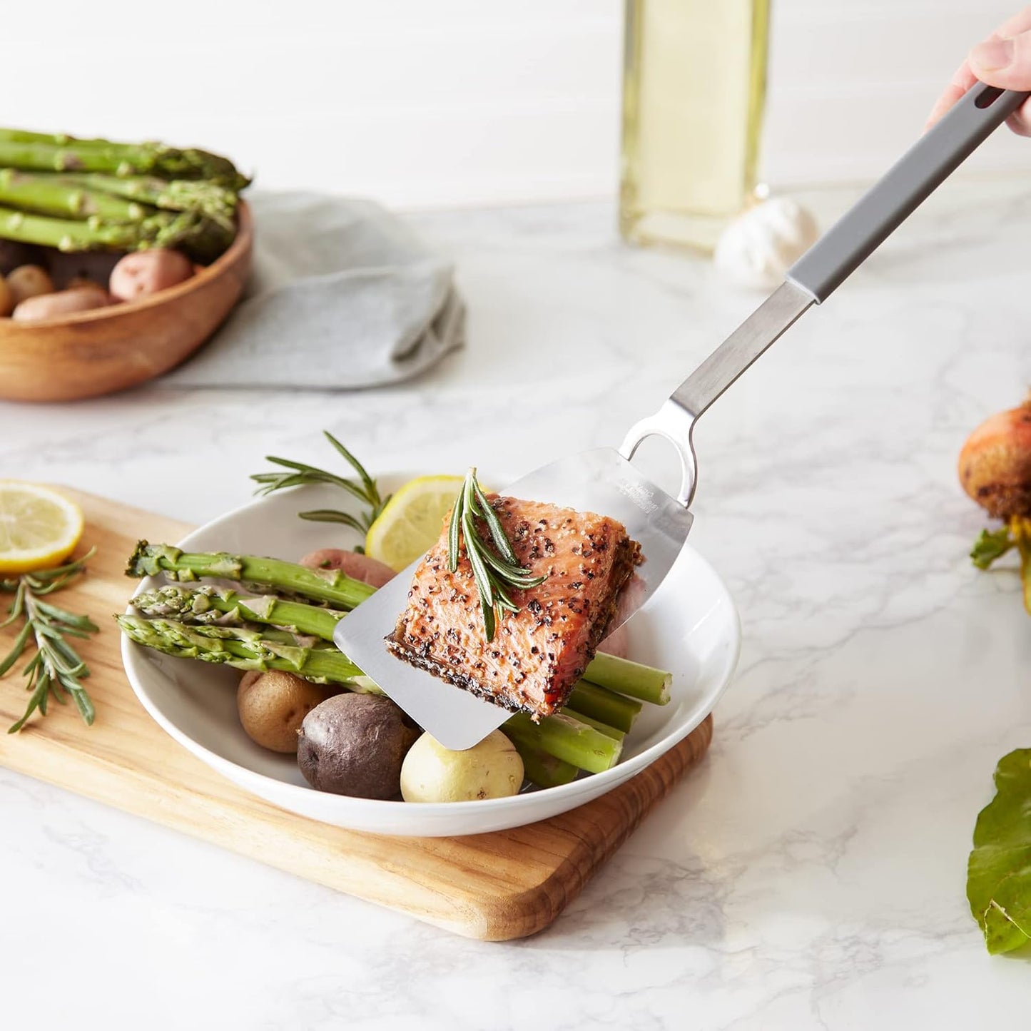 RSVP International Endurance Kitchen Tool Collection Flexible Stainless Steel, Dishwasher Safe, Spatula