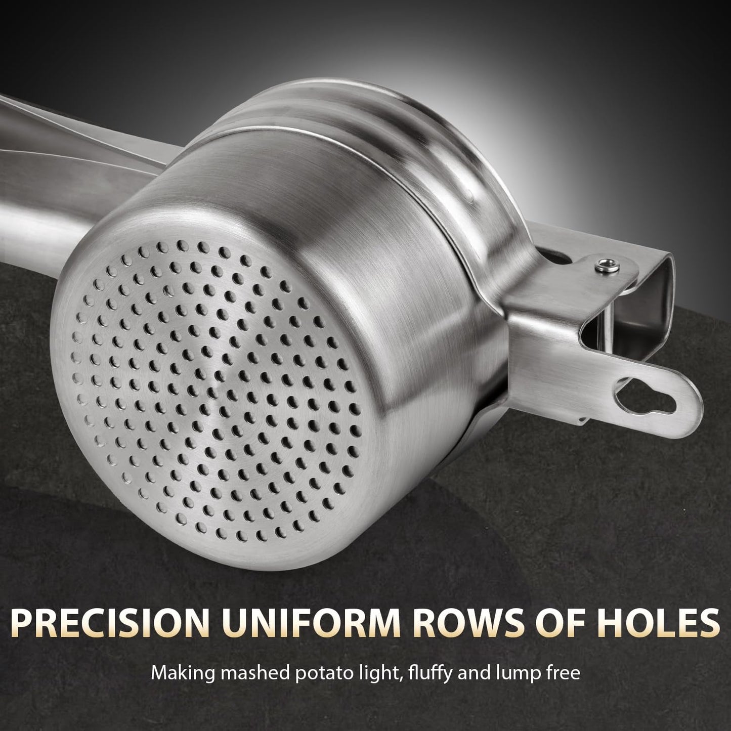 Potato Ricer, Sopito Upgraded Stainless Steel Potato Masher with 2 Interchangeable Cups Heavy Duty Kitchen Tool