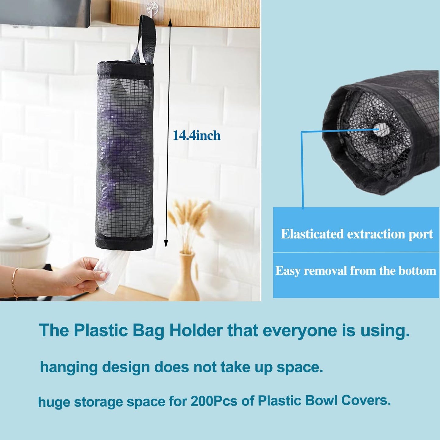 200PCS Reusable Elastic Bowl Covers, Plastic Food Covers with Elastic Edges,Airtight Stretchable Bowl Lids for Refrigerator Storage,Leftovers & Meal Prep,BPA Free,Assorted Sizes