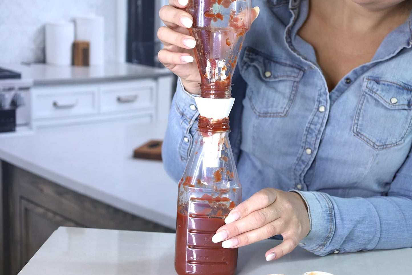 Last Drop Universal Bottle Emptying Kit Transfer Connector for Soap, Lotion, Shampoo, Conditioner, and Kitchen