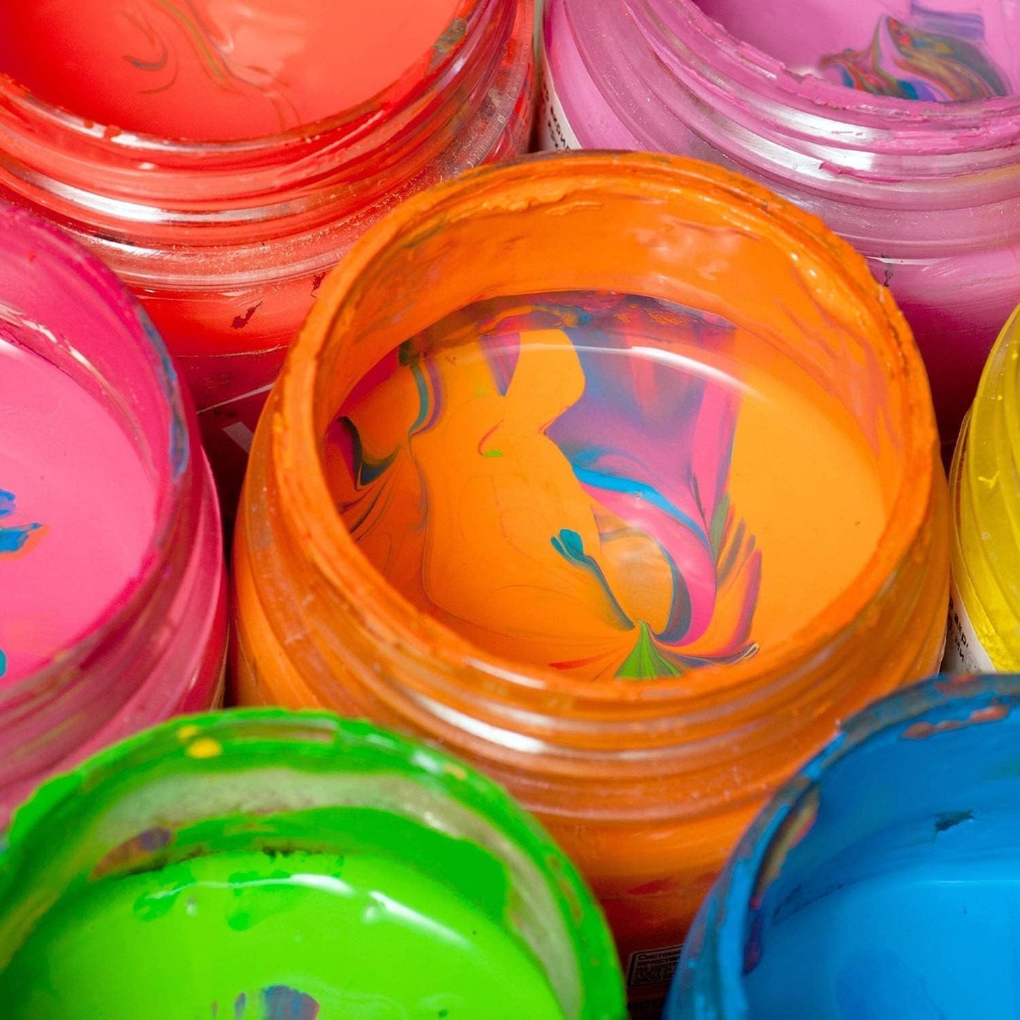 SATINIOR 6 Pack 10 oz Plastic Jars Containers with Lids Wide-mouth Refillable Leakproof Reusable Round Empty Jars for Travel Cosmetic Dry Food Spice Candy Cookie Home Kitchen Organizing(White)