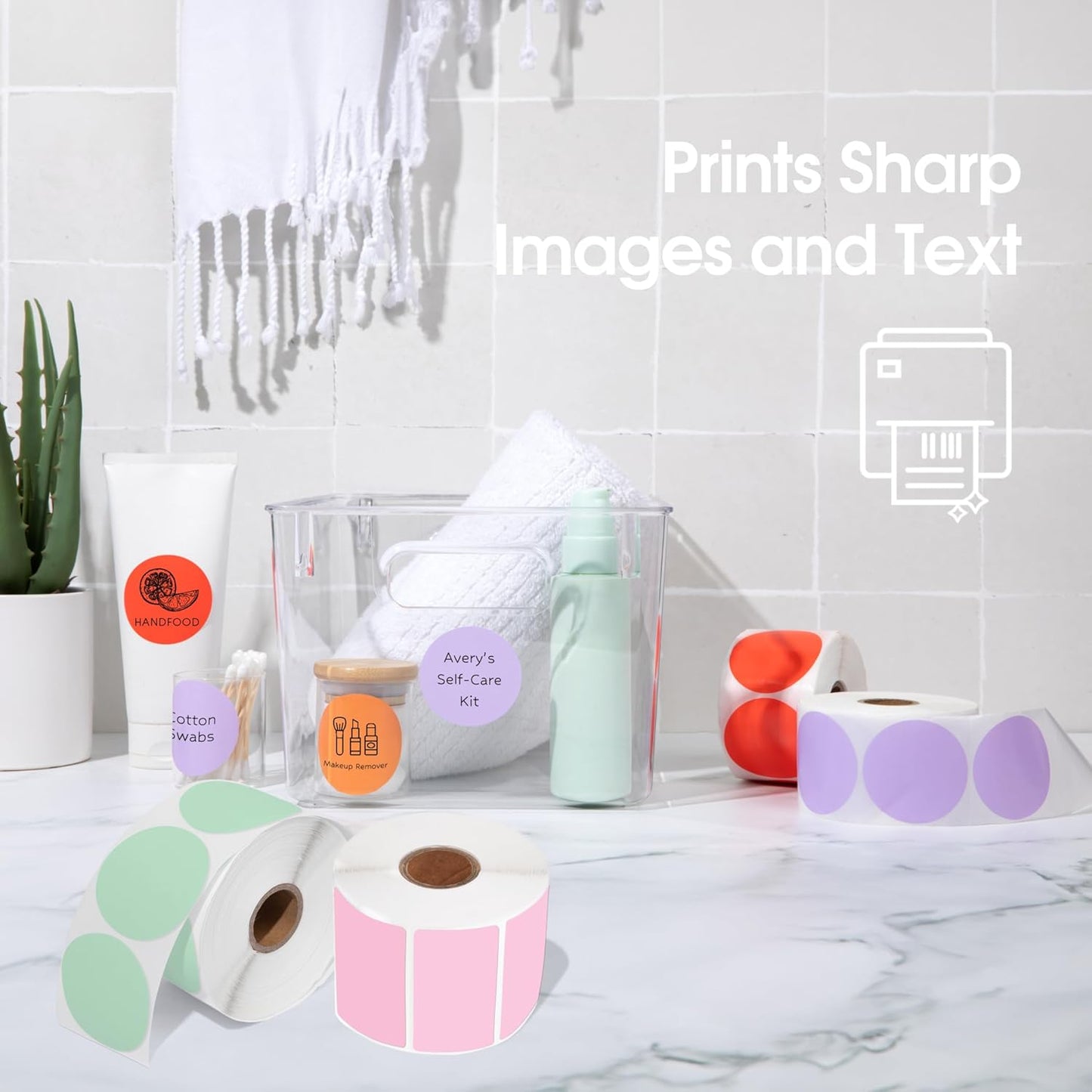 Spartan Industrial - 2" Direct Thermal Circle Labels - Fluorescent Green Round Stickers for Color Coding, Inventory Tags, and More (2 Rolls, 750/Roll)