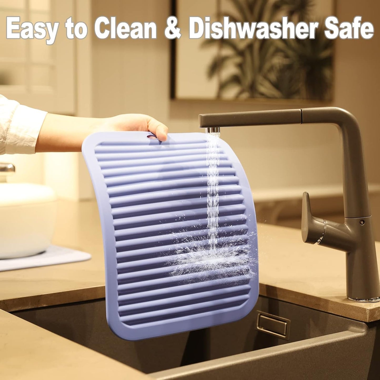 Joyhalo Silicone Trivet Mats Pot Holder Hot Pads Plate Holder Gripper Pad Garlic Peeler Drying Mat Coasters