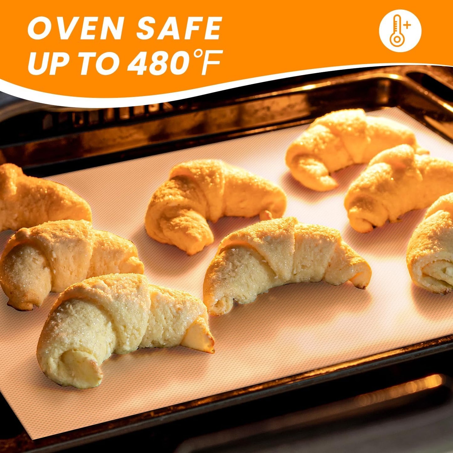 Silicone Baking Mat Roll- Non Stick Best German SIlicone- Heat Resistant Silicone Pastry Mat for Dough Rolling, Non-slip Countertop Protector Mat, Freeze Dryer Mat for Making Cookie Pie Bread Pizza