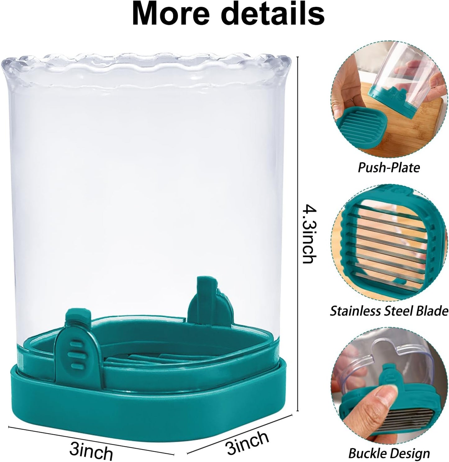 Fruit Slicer Cup: Strawberry Slicer, Strawberries Cutter Cup, Speed Cutter for Banana Grape Egg Kitchen Portable Slicing Tool(Dark Blue)