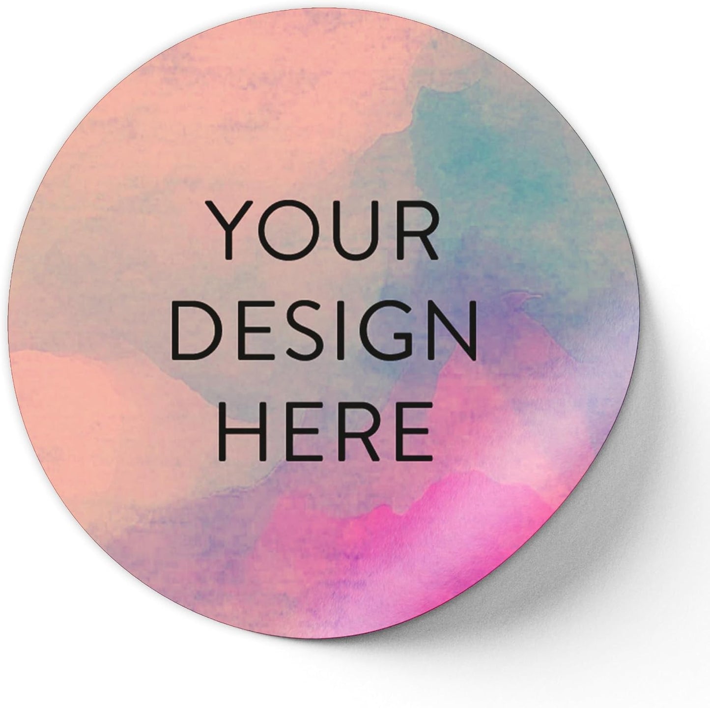 100 Custom Vinyl Stickers - Upload Your own Image, Text, Design, Logo - Personalized Logo Labels for Handmade, Packaging, Bottle, Jars, Candle, Brand Stickers (Rose, 1x1)