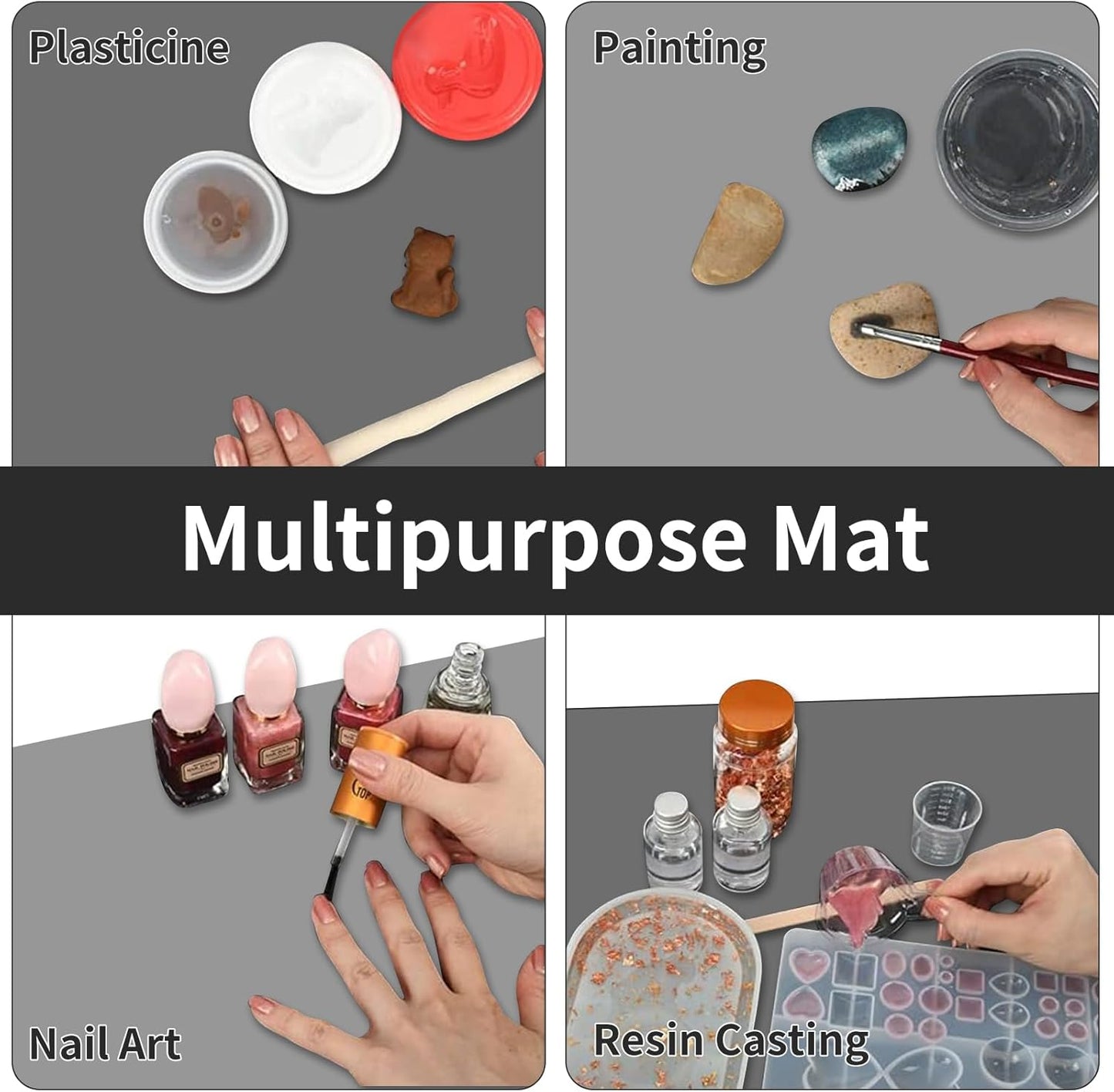 Extra Large Silicone Mat, 78.7”x 23.6”Non-Slip Heat Resistant Mats, Thicken Kitchen Countertop Protector Mat, Cuttable Waterproof Protector Mats for Kitchen Counter or Crafts (Semitransparent)