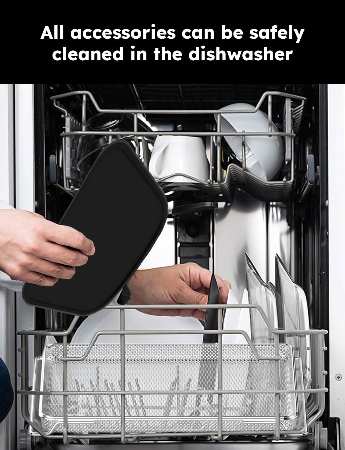 Nuwave Brio Air Fryer Oven, 15.5Qt X-Large Family Size, SS Rotisserie Basket &-Skewer Kit, Powerful 1800W, 50F-425F Temp Controls, Integrated Smart Thermometer