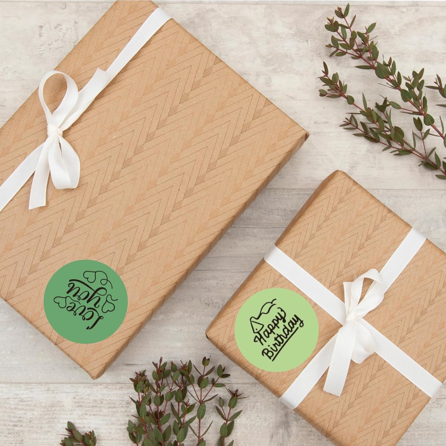 Thermal Label,2 Inch Green Gradient Round Thermal Printer Stickers,Self-Adhesive Round Direct Thermal Labels,Thermal Stickers for DIY Logo Design,Name Tag (500 Labels/1 Roll)