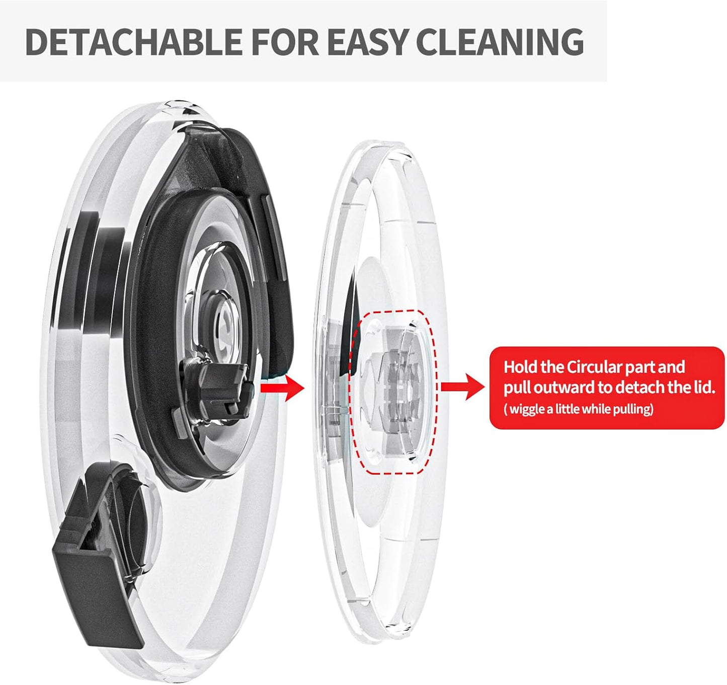 Cambom Salad Spinner Lettuce Spinner, Wash, Spin & Dry Salad Greens, Vegetable Washer Salad Dryer With Rotary Handle for Fruits & Vegetables, High Efficiency Vegetable Spinner Kitchen Gadget 3Qt Black