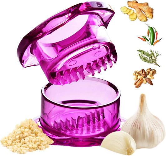 Nextrend Garlic Twister 4th Generation - 3-5 Clove Capacity, Dishwasher-safe, BPA-Free (Purple)