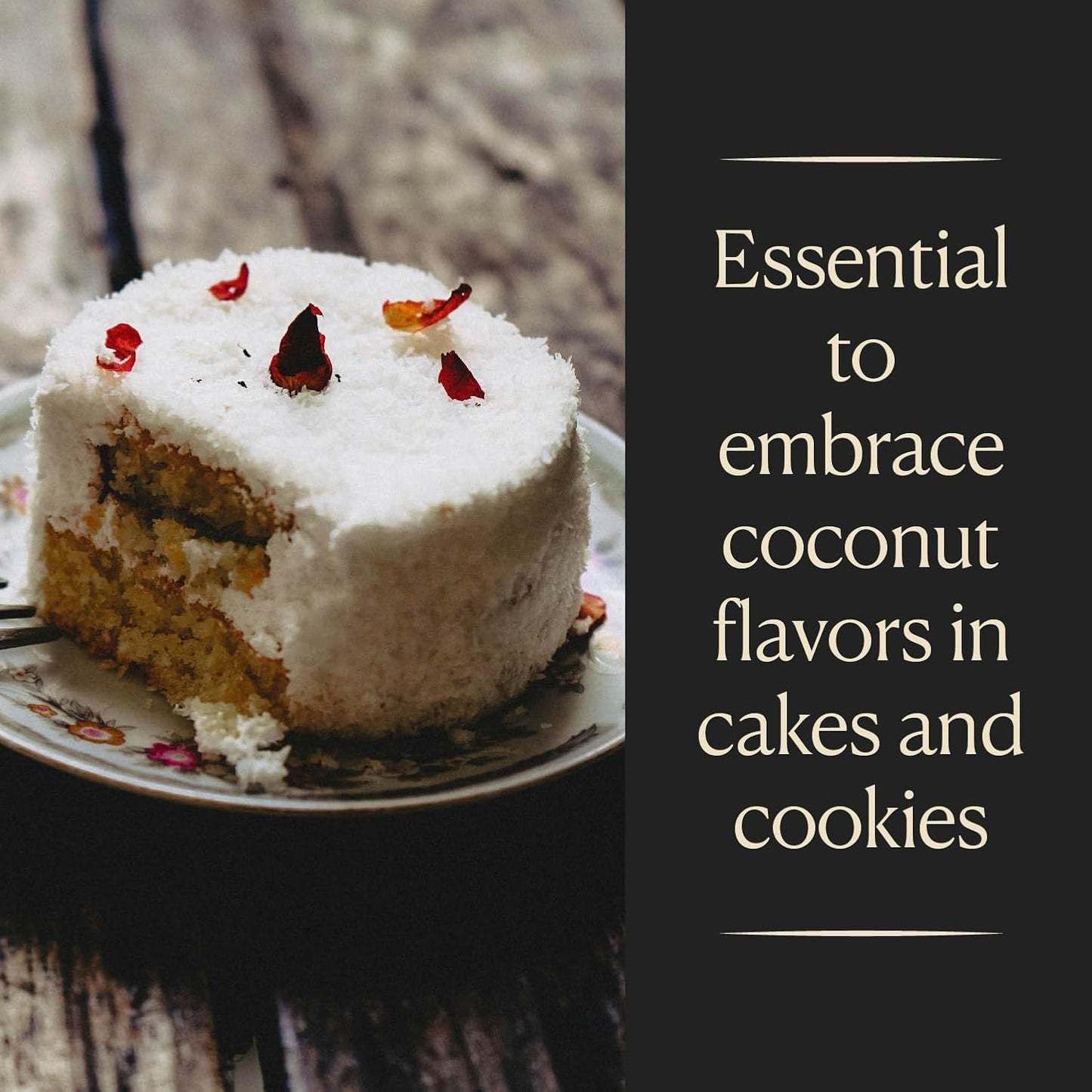 Cook's, Coconut Flavoring for Cakes, Cookies, Pastries, Ice Creams, Smoothies, 4 oz