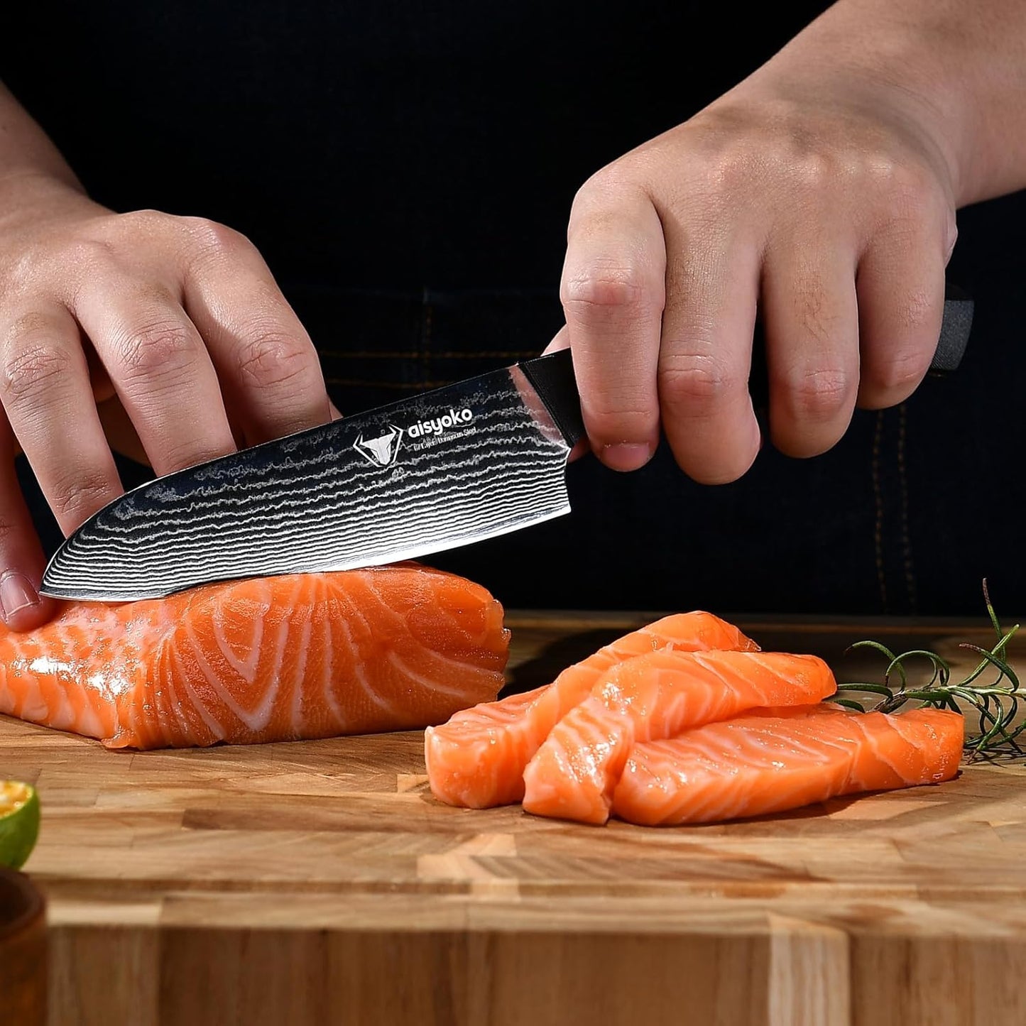 Santoku Knife 5" inches-Japan 8C Super Steel 67 Layer Damascus Steel-Sharp Kitchen Knife-Full Tang ABS Anti-Skid Handle utility knife Cooking Knife with Luxury Gift Box