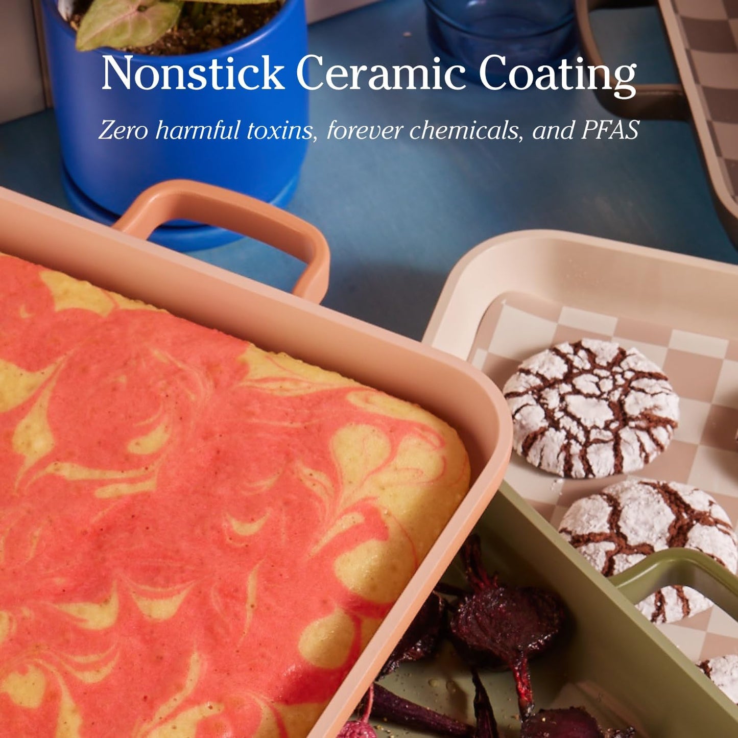 Our Place Griddle Pan - Versatile Nonstick Ceramic Sheet Pan & Stovetop Griddle | Toxin-Free, Dual-Use, with Ergonomic Handles | 5 Qt Capacity, Oven Safe up to 450°F | Steam