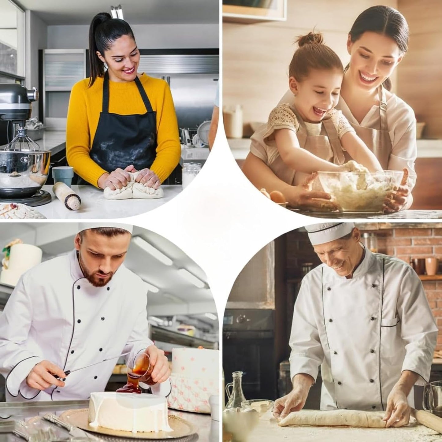 Flour Funnel for Kitchen Aid Mixer – Stand Mixer Attachment for KSM150 5-Quart Tilt-Head, Easy-Pour No-Mess Baking Tool, Fits Flour, Sugar & Egg Liquid, Dishwasher-Safe (Black)