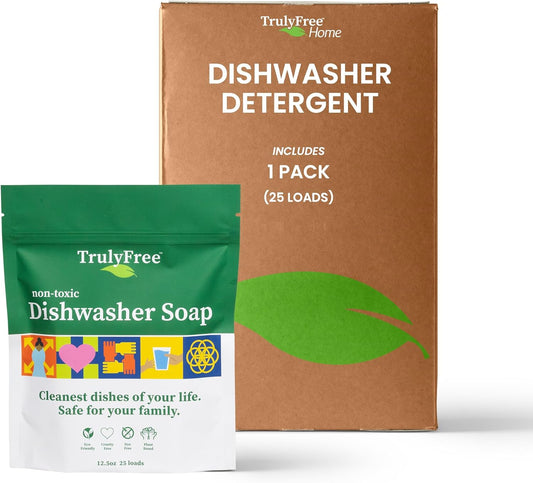 Automatic Dishwasher Detergent Powder - Concentrated Dishwashing Detergent, Dish Soap, Hard Water Stain Remover, Kitchen Cleaning Supplies, No Harmful Ingredients - 12.5 oz (Pack of 1)