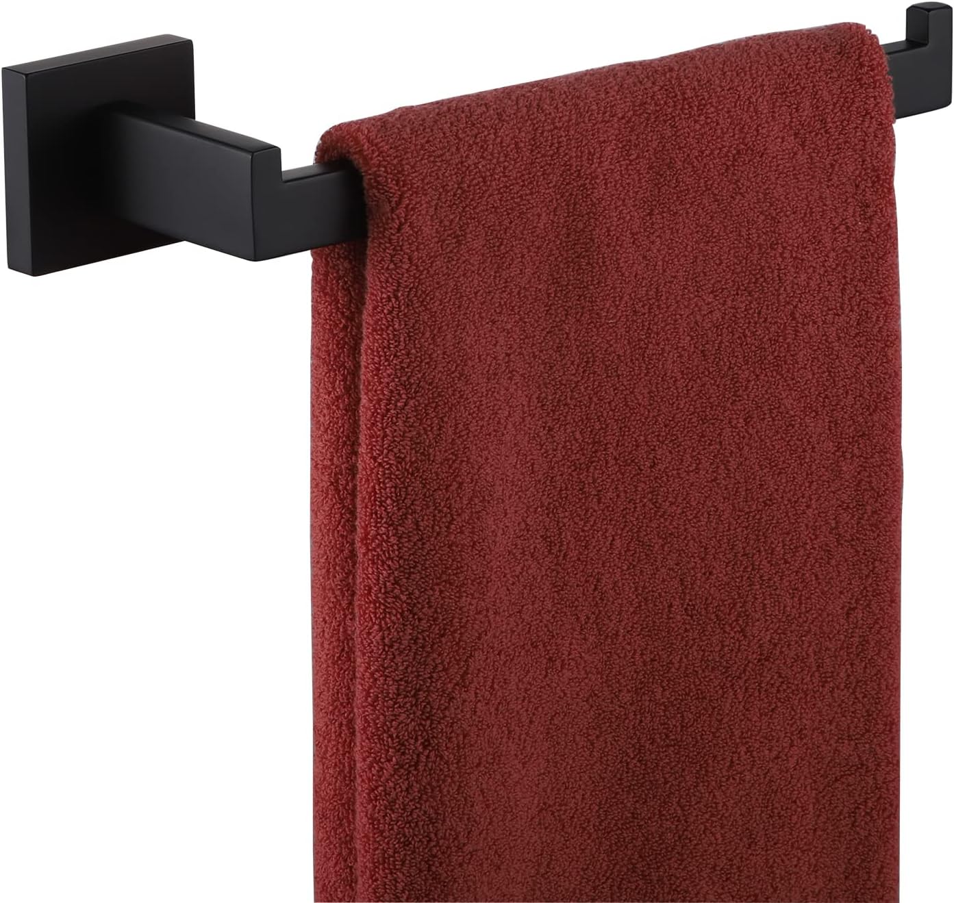 KOKOSIRI Black Towel Ring Hand Towel Racks Rods Bathroom Towel Rails Kitchen Hardware Stylish Stainless Steel, Wall Mount, B3003BK