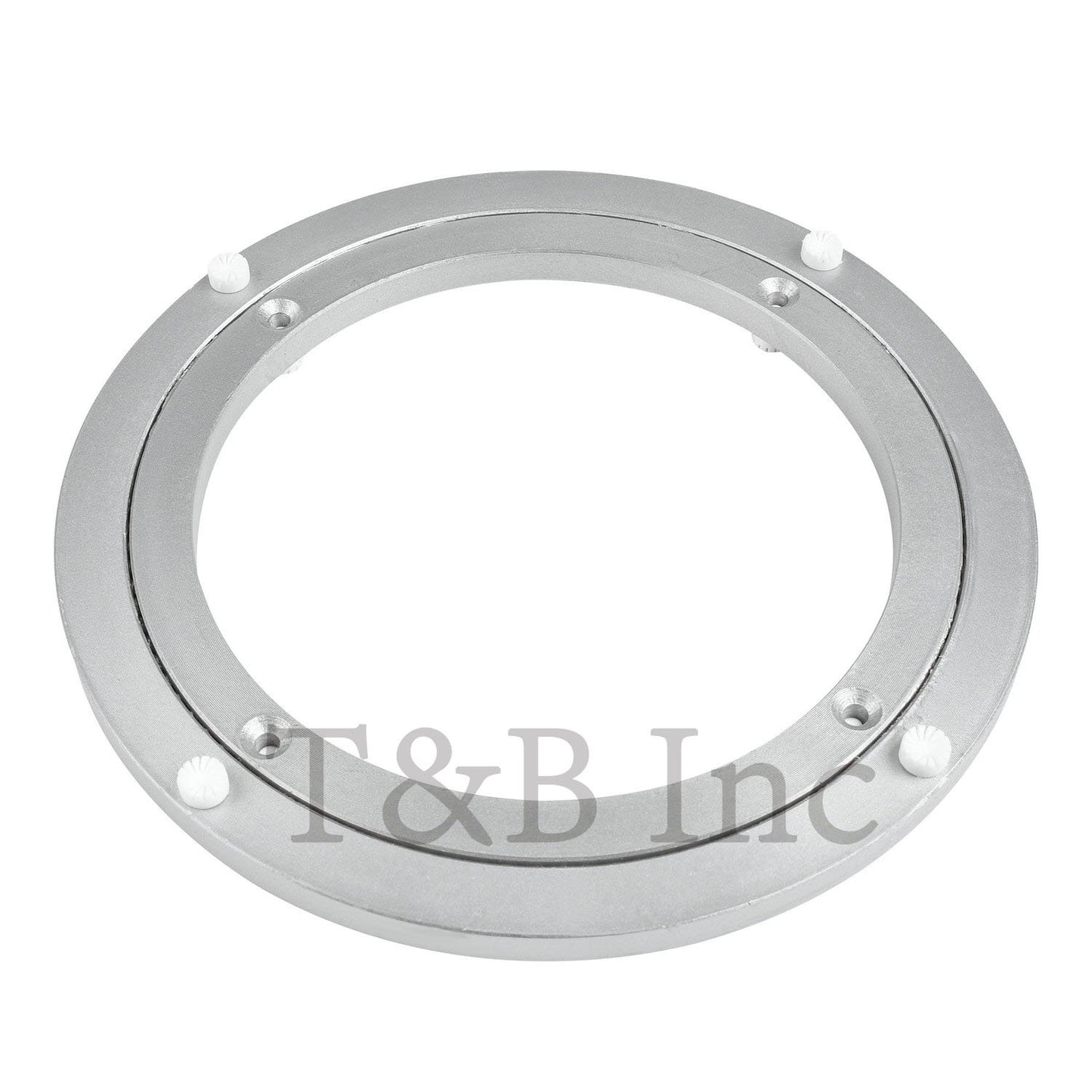 TamBee 10 Inch Lazy Susan Bearing Base - 150lb Capacity Aluminum Heavy Duty Lazy Susan Turntable Mechanism Kit for Smooth Rotation, Universal Hardware for DIY Furniture, Table (Base Only)