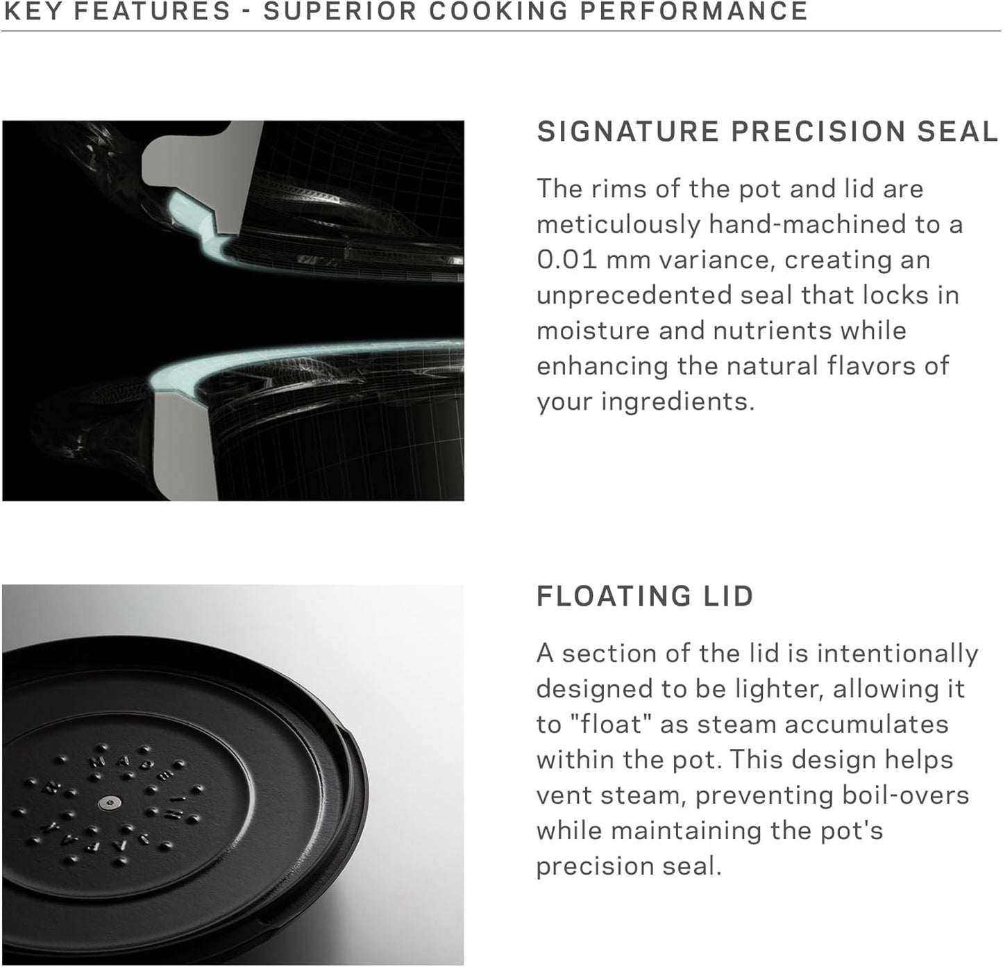 Vermicular Oven Pot 2.0 | Lightweight Enameled Cast Iron Pot | 22cm (3.7 Qt) | Non-Toxic | Induction-compatible | Dutch Oven | Made in Japan | Oyster Gray