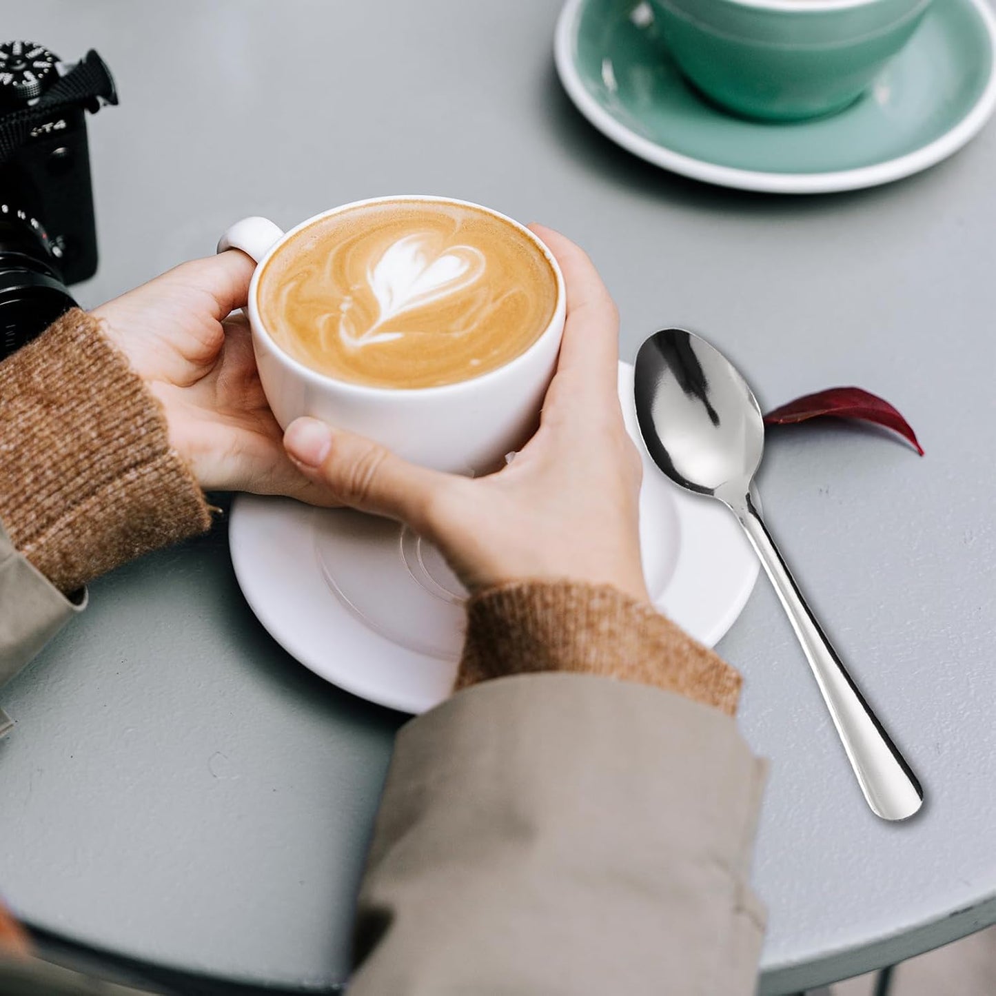 36 PCS Teaspoons Set - Windsor Stainless Steel Tea Spoons 5.9 Inch with Dishwasher Safe Small Spoons,Metal Dessert Spoon,Dinner Spoon Silverware for Home,Kitchen or Restaurant