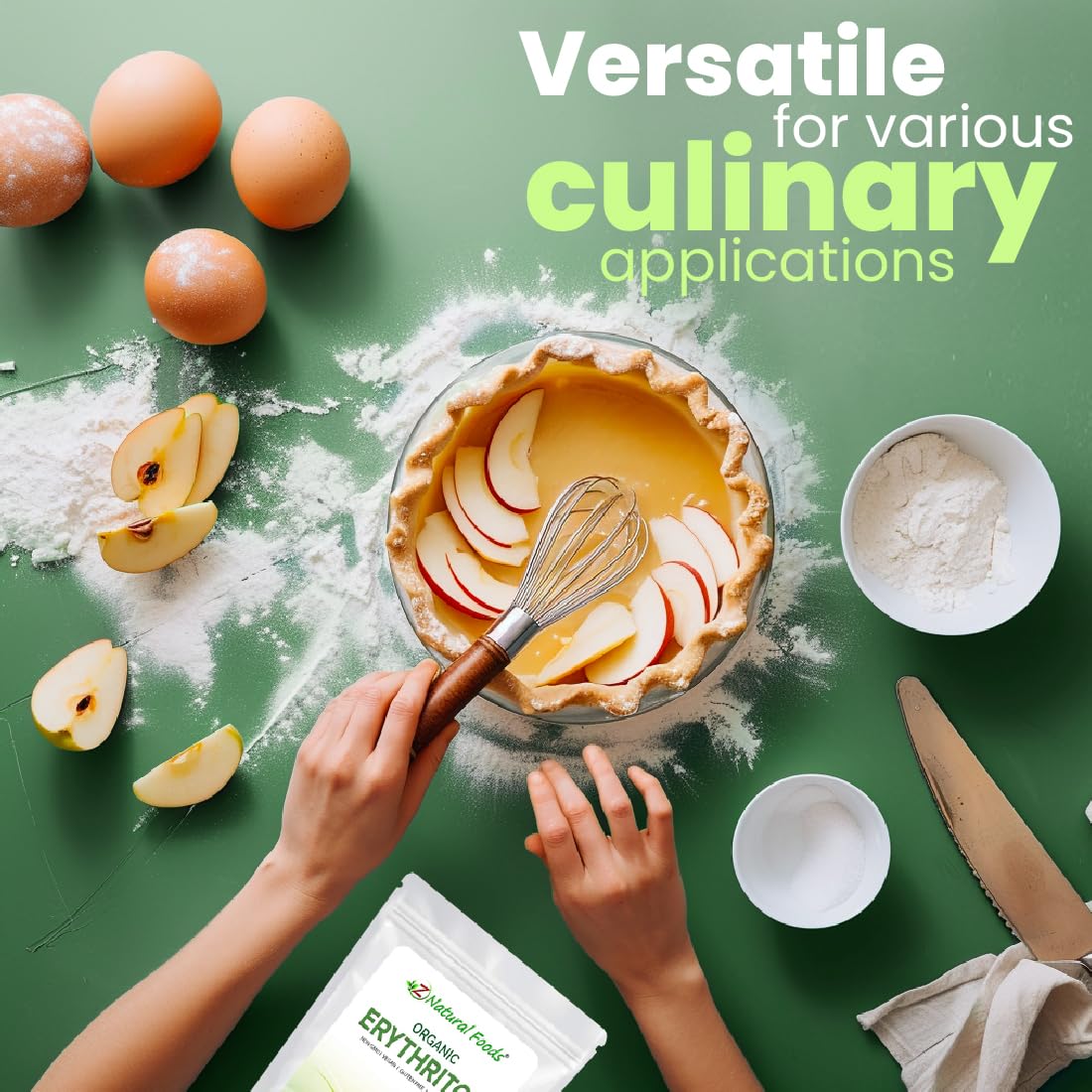 Z Natural Foods Organic Coconut Sugar - Nutrient-Dense, Flavorful & Unrefined Brown Coconut Sugar - Perfect for Tea, Coffee, Oatmeal, Deserts & Baking, Non-GMO, Vegan, Gluten-Free, 10 lbs