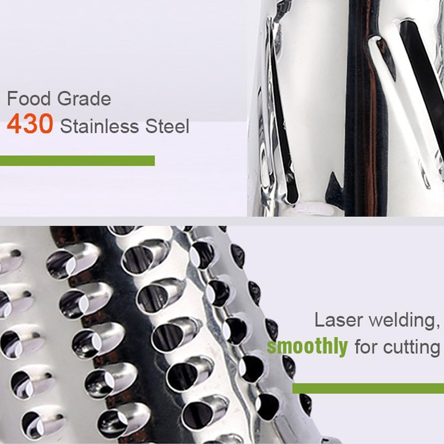 Rotary Cheese Grater with Handle, Hand Crank Cheese Shredder Manual Vegetable Slicer with Non-slip Suction Base, Cheese Shredder for Vegetables, Nuts, and Parmesan, Easy to Clean