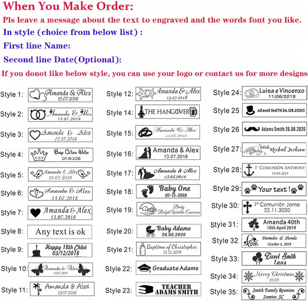 50pcs Personalized Bottle Opener With Text/Logo/Photo, Custom Keychain For Christmas, Wedding Favor, Event Party Favors (50 Pcs + Bag)