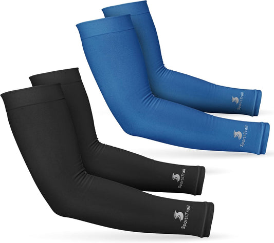 SportsTrail Cooling Arm Sleeves for Men & Women – Breathable, UV Sun Protection, Sports Arm Sleeves for Women, Men & Youth