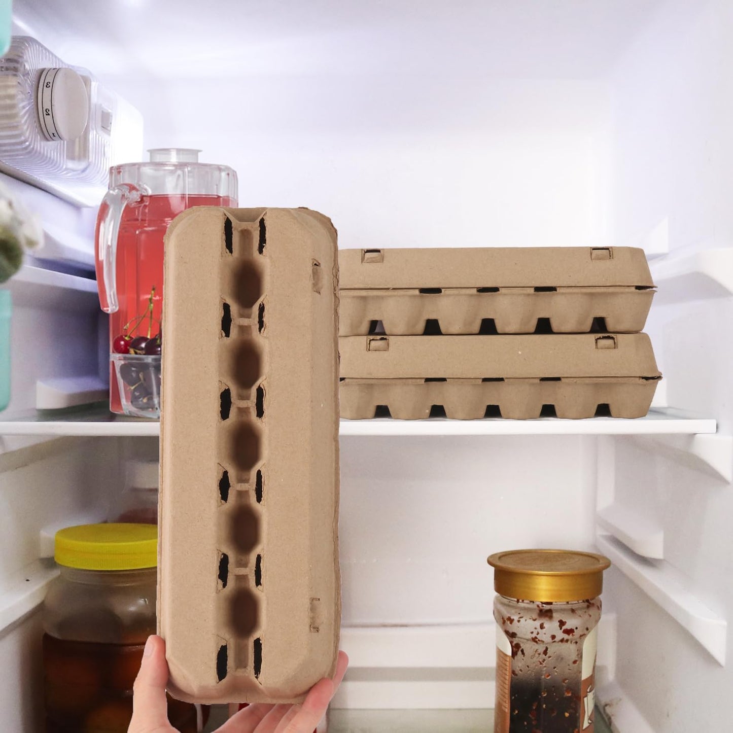 25 Pack Egg Cartons Bulk, Cardboard Egg Crates for Secure Eggs Storage, Egg Cartons Bulk for Fresh Eggs - Perfect for 12 Count (1 Dozen) Large Eggs