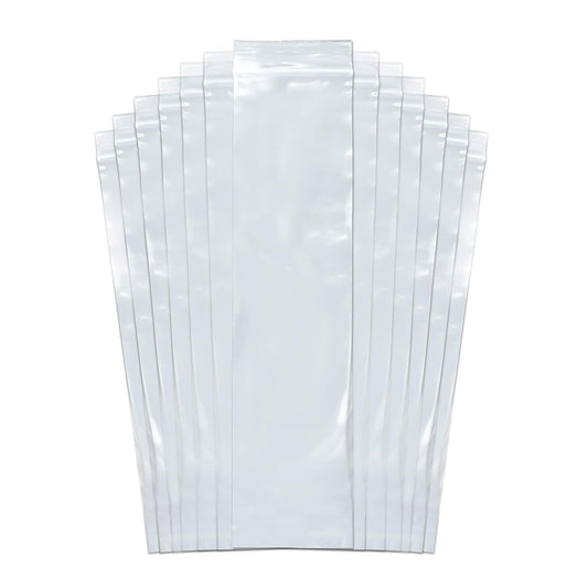 SNL Quality Zipper Lock Reclosable Clear Disposable Plastic Bags, Strong | 3" X 12" - 2 MIL - 100 Bags
