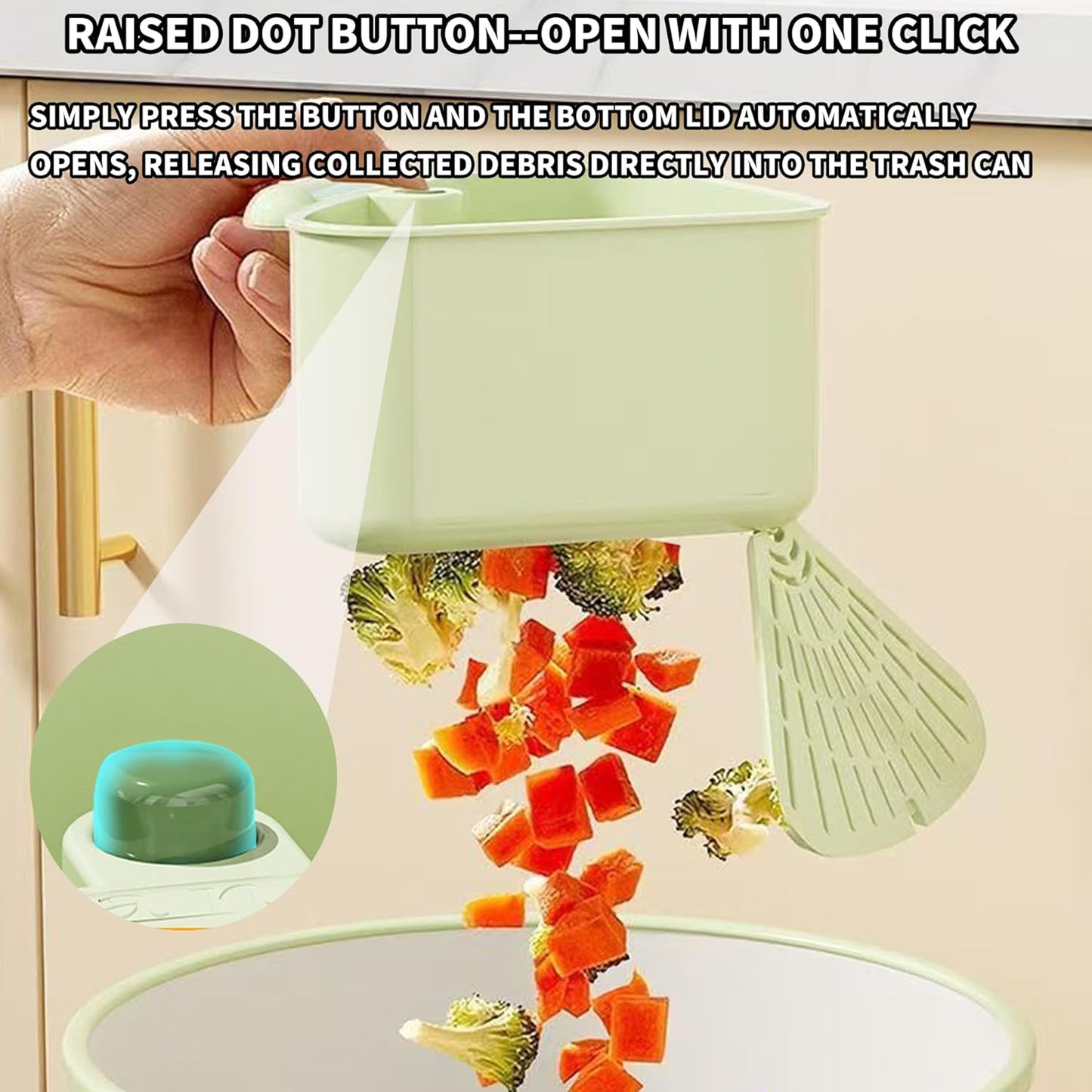 Suction Cup Sink Corner Rack, Suction Cup Press Sink Drainer Basket, Sink Strainer Basket, Sinks Trash Food Waste Catcher, Triangle Storage Rack with Drain Hole (Orange)