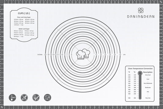 Silicone Mat, 24 x 36inch Extra Large Non-stick Pastry Baking Mat with Measurement, Resuable Thick Cookie Sheet Counter Mat, Dough Rolling Mat, Oven Liner, Fondant/Pie Crust Mat