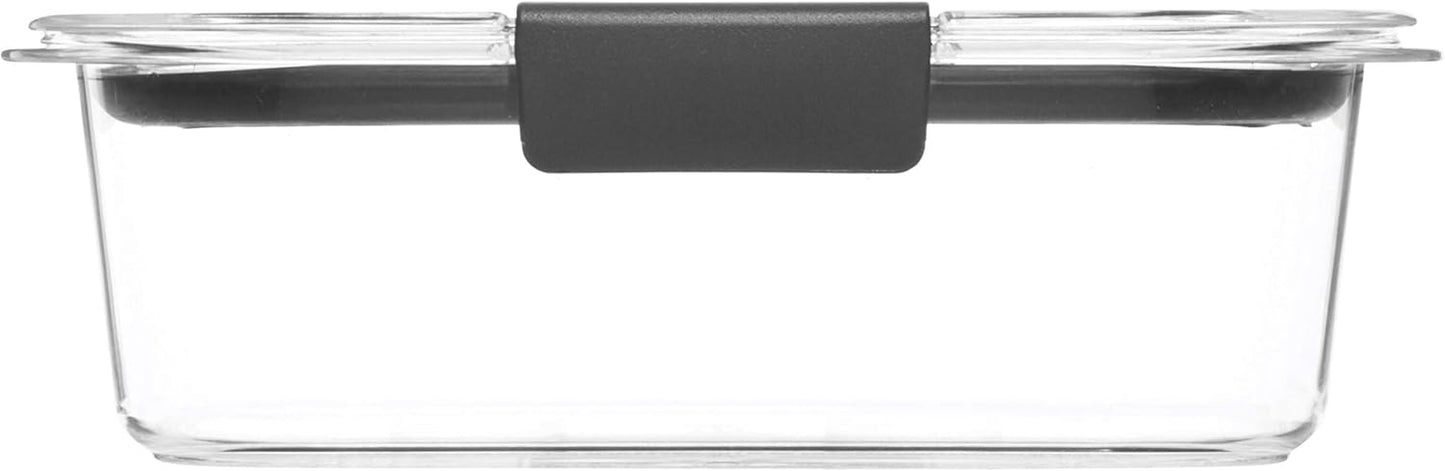 Rubbermaid Brilliance Food Storage Containers, Set of 5 (10 Pieces), BPA-Free, Leak-Proof, Clear