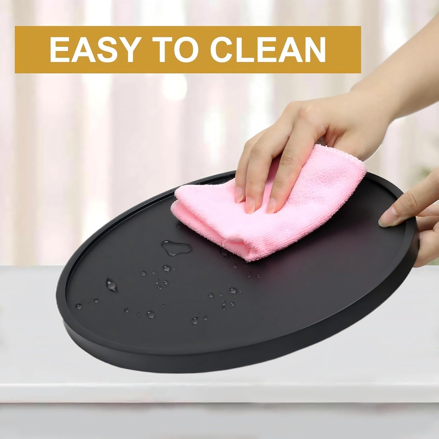 12-inch Lazy Susan Organizers, ACIAZAAZ Lazy Susan Turntable for Cabinet, Kitchen Turntable Storage for Table, Countertop, Pantry