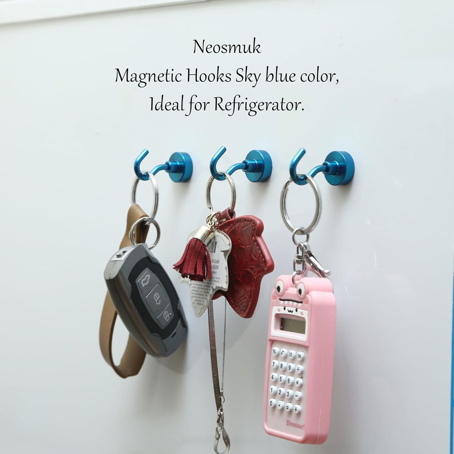 Neosmuk Magnetic Hooks, Cruise Ship Essentials, 30lb+ Heavy Duty Magnetic Hooks for Cruise Cabins, Refrigerator, Grill, Hanging, and Travel | Extra Strong Must-Haves Magnet Hook(RoyalBlue,Pack of 12)