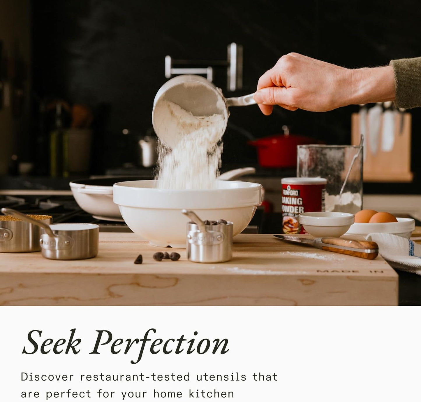 Made In Cookware - Measuring Cup Set - Stainless Steel - Stackable - Dishwasher Safe