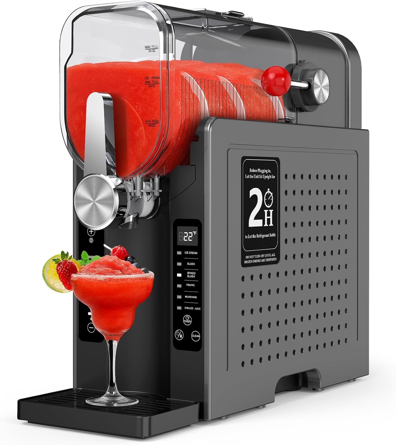 Slushie Machine for Home – 70oz Frozen Drink Maker with 6 Presets, No Ice Needed, 360° Mixing, One-Touch Self-Cleaning, Ice Cream & Smoothie Machine for Margaritas, Frappés, Cocktails & More