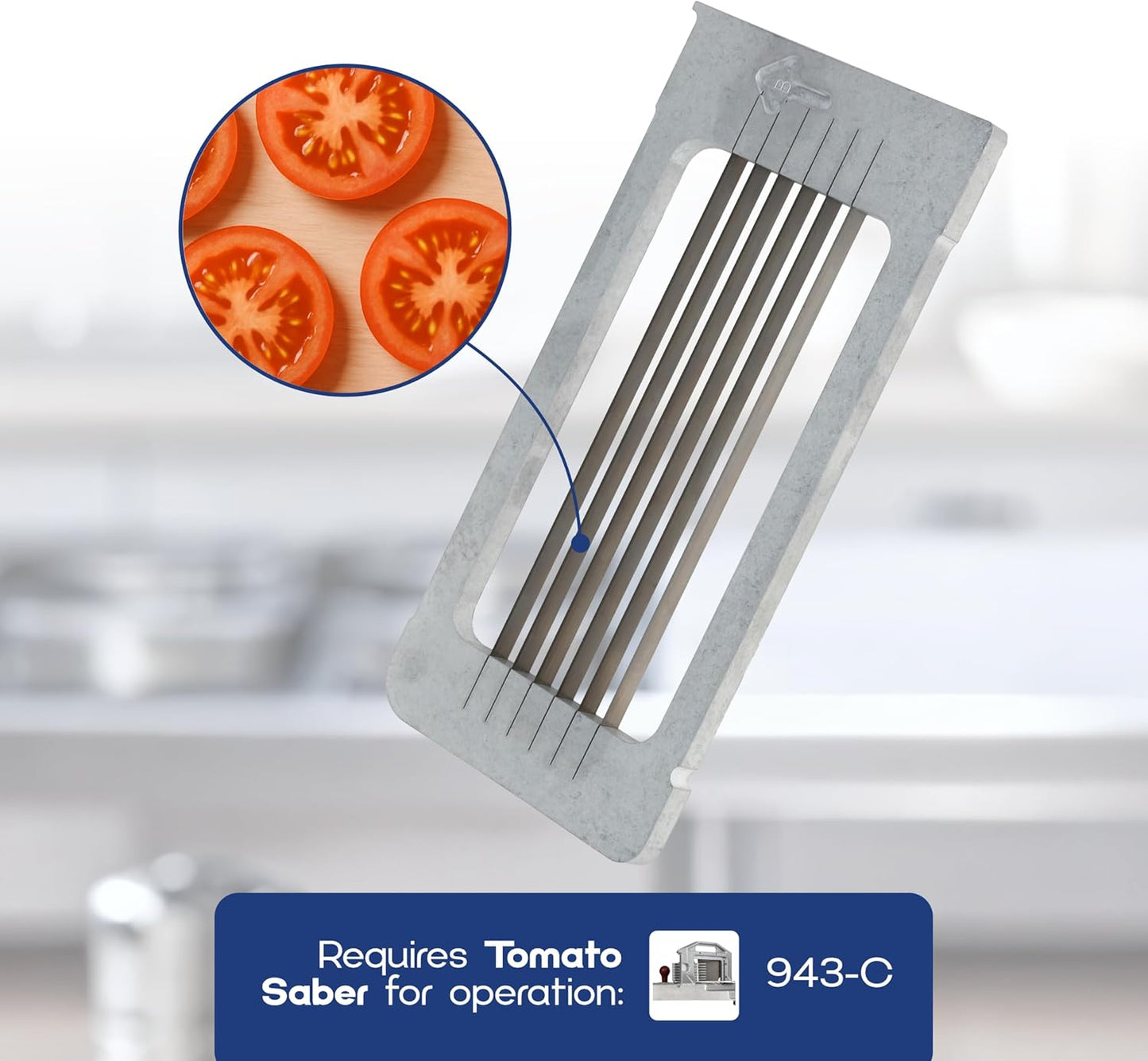 Prince Castle 3/8" Blade Cartridge for 943-C Tomato Saber, 6 Blades - Blade Replacement Cutter Blade for Cutting and Chopping Tomatoes, Fruits and More in Commercial Kitchens, Restaurants and More