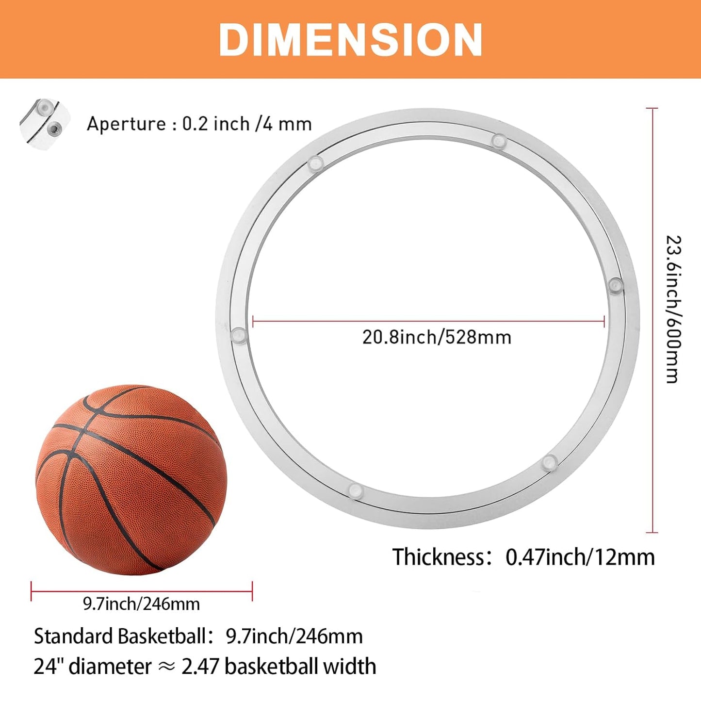 TamBee 24 Inch Lazy Susan Hardware Aluminum Bearing Metal Rotating Turntable Bearing Swivel Plate Hardware Lazy Susan Bearing Lazy Susan Parts Lazy Susan Mechanism Lazy Susan Kit Lazy Susan Base Only