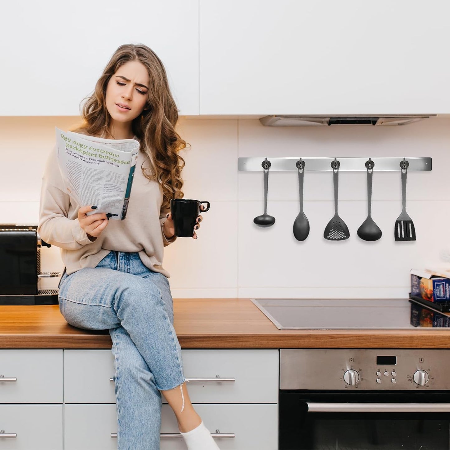 Neosmuk Magnetic Hooks,30lb+ Heavy Duty Earth Magnets with Hook for Refrigerator, Extra Strong Cruise Hook for Hanging, Magnetic Hanger for Cabins, Grill (Gunblack, 10 Pack)