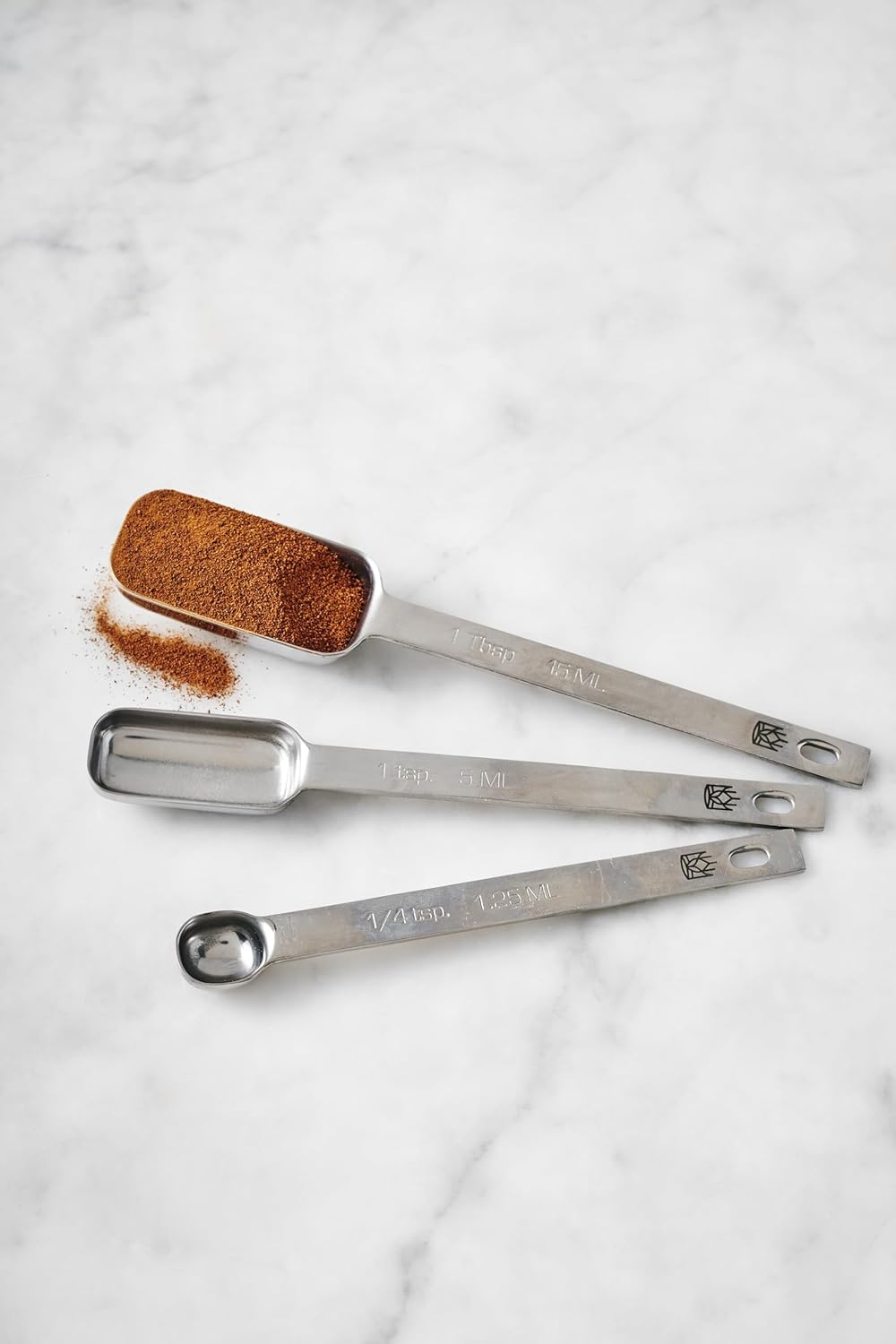 King Arthur Baking Company Spare Measuring Spoons, 18/8 Stainless Steel, 3-Piece Set