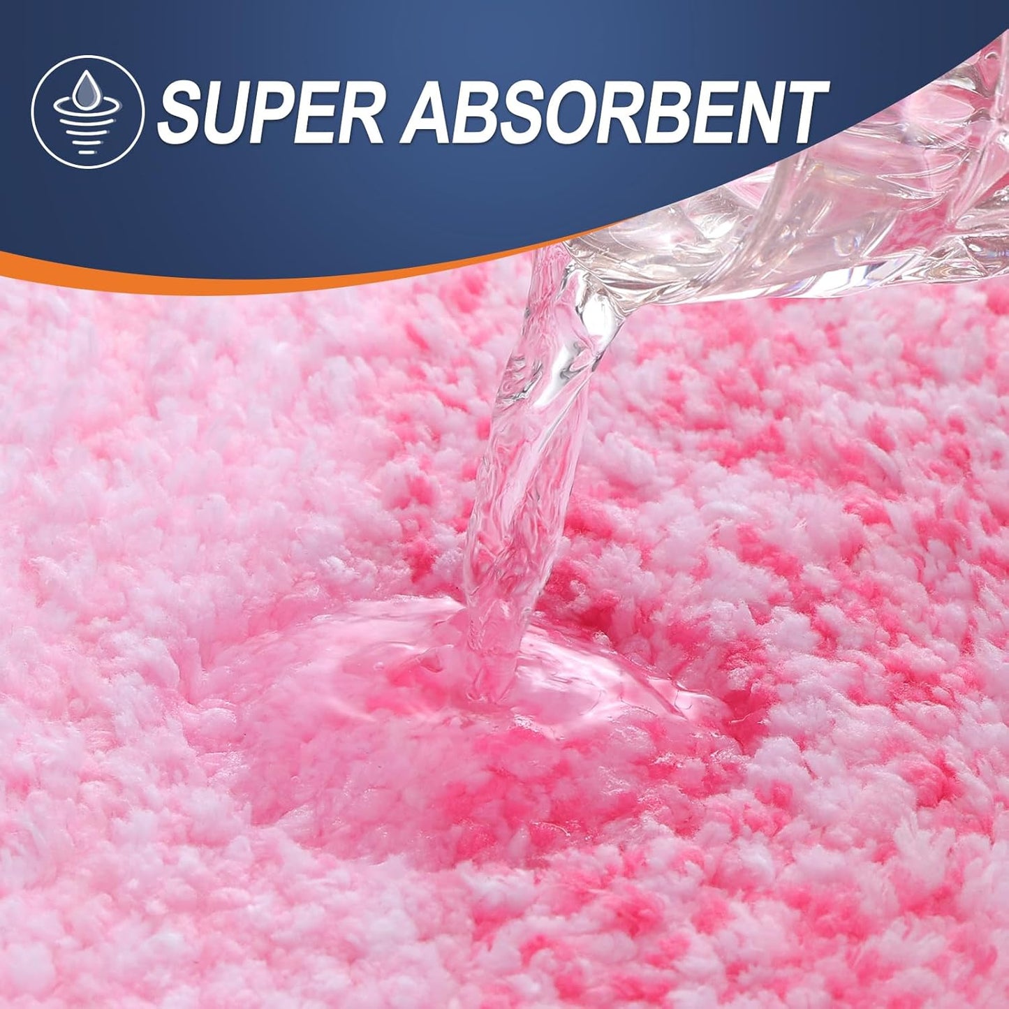 OLANLY Bathroom Rugs Mat 30x20, Extra Soft Absorbent Microfiber Bath Rugs, Rubber Backing, Quick Dry, Machine Washable Bath Mats for Bathroom Floor, Tub and Shower, Home Decor Accessories, Pink