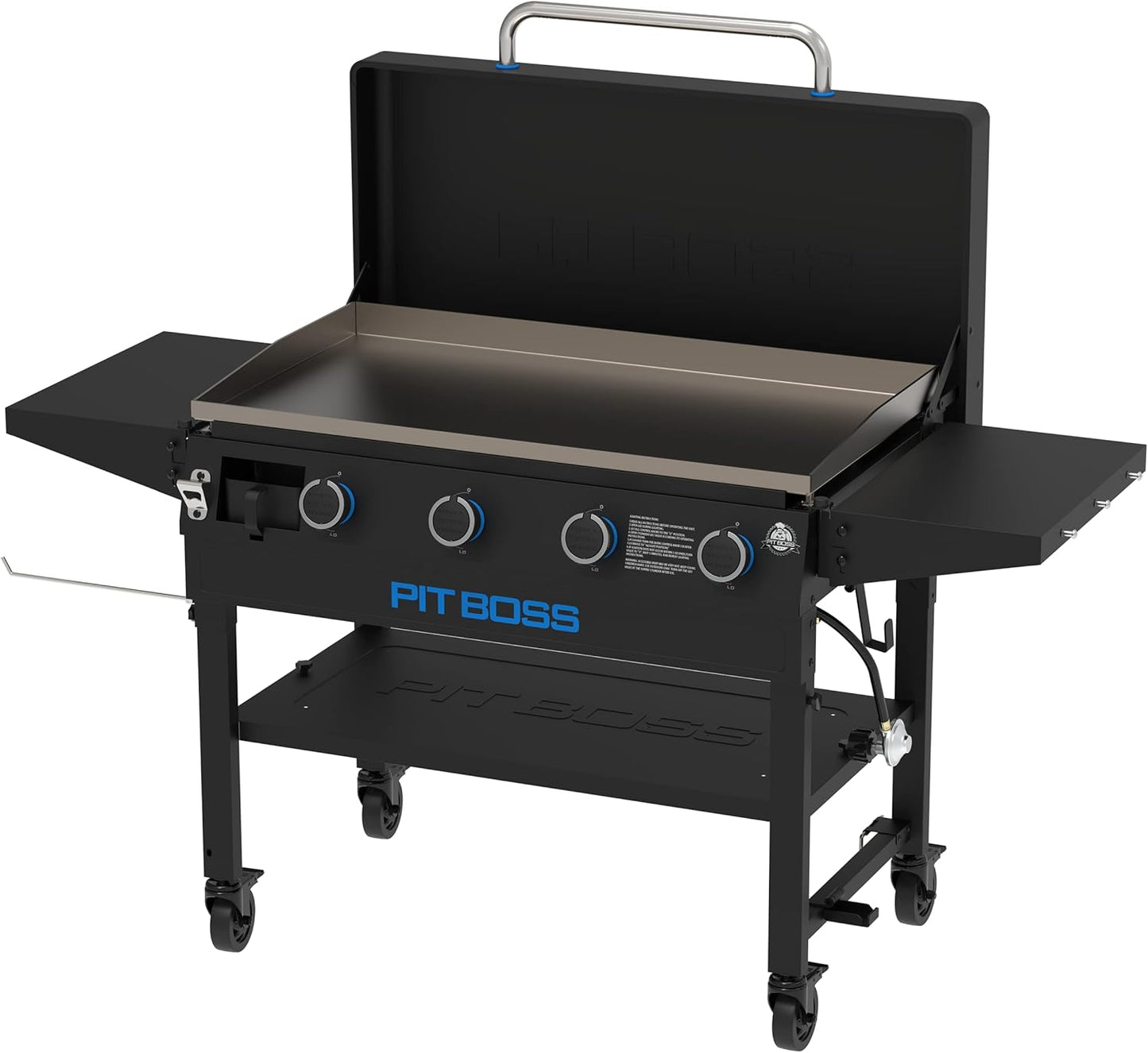 Pit Boss 10963 4-Burner Gas Griddle, Black