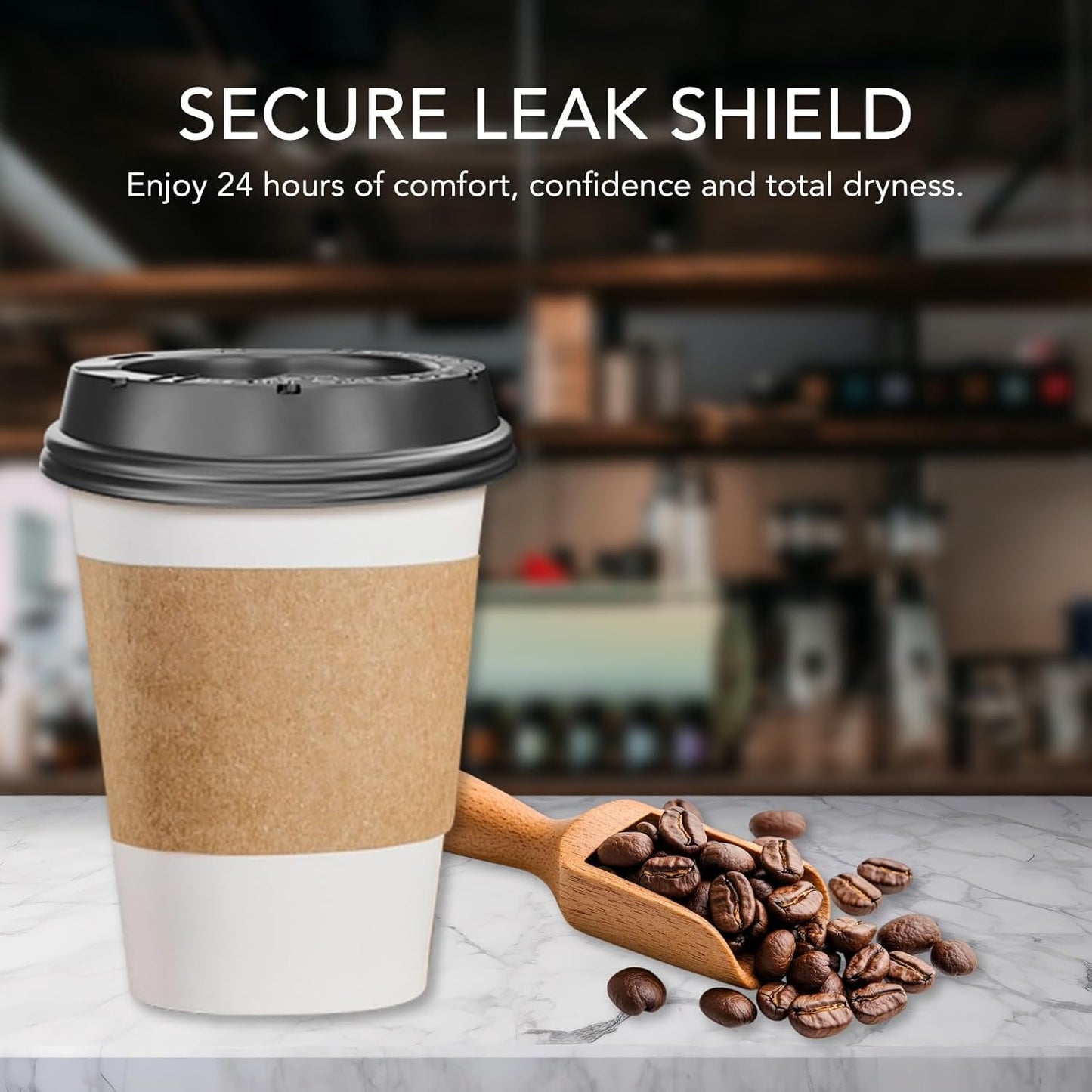 400-Pack 12 oz Disposable Hot Coffee Cups With Lids and Sleeves, To Go Coffee Cups with Lids 12 oz, Hot Cocoa Cups with Lid & Sleeves, Hot Chocolate Paper Cups with Lid for Coffee, Tea & Cocoa